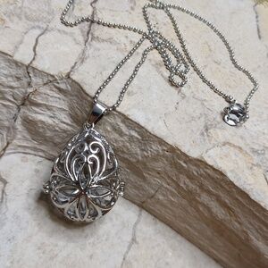 Chakra Rock cage pendant necklace
